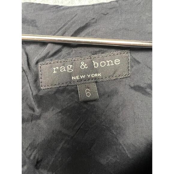 RAG & BONE 100% Silk Romper Shorts Cuffed Womens 6 Minimalist Simple Modern - Picture 7 of 11